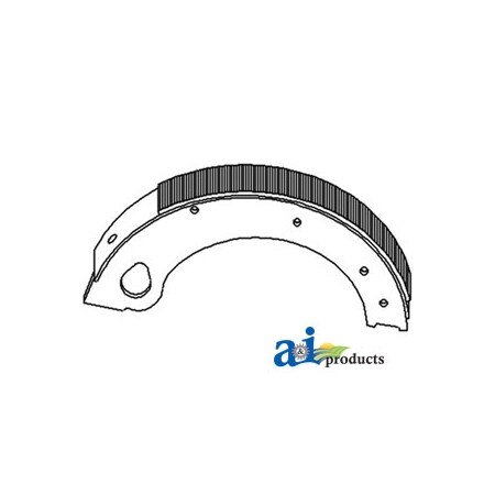 A & I Products Brake Shoe w/ Lining 5.5" x14.4" x8" A-C5NN2218E